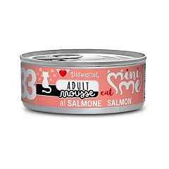 Безглютеновий консервований корм для котів Мус з Лосося Disugual Mini Me Mousse Cat 96% Protein Salmon