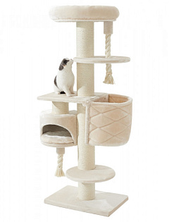 Кігтеточка-багаторівневий ігровий комплекс з будиночками та лазалками для котів Cupid Big Nobby