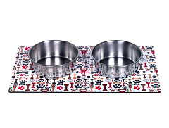 Антискользящие миски на магнитном коврике для собак Лапки и Косточки Magnetic Nobby Антискользящие миски на магнитном коврике для собак Лапки и Косточки Magnetic Nobby