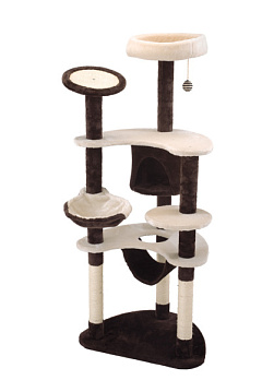 Багаторівневий ігровий комплекс-кігтеточка для кота з гамаком, лежаком та іграшкою Imac Portos