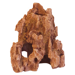 Декор для акваріума Чевона скеля Stone Cave Red Aqua Ornaments Nobby