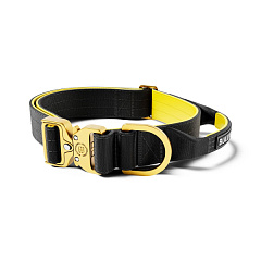 Полегшений тактичний нашийник з ривковим замком для собак BullyBillows Lighter Combat Collar Handle 4 cm