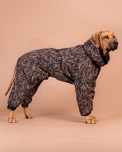 Водонепроницаемый светоотражающий зимний костюм для собак PAIKKA Winter Suit Coal