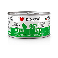 Монопротеиновый консервированный беззерновой корм для собак Паштет из Кролика Disugual Dog MonoProtein 96% Rabbit