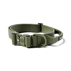 Полегшений тактичний нашийник з ривковим замком для собак BullyBillows Lighter Combat Collar Handle 4 cm