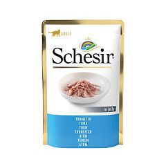 Вологий корм для котів віком від 1 року Тунець в желе Schesir Adult Cat Tuna in Jelly