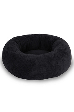 Меховой лежак Пончик с антискользящим основанием для собак и котов Luna Jungo Pets