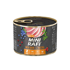 Беззерновая консерва для собак маленьких пород с Уткой и Ягодами Dolina Noteci Mini Rafi Grain Free Adult Duck Беззерновая консерва для собак маленьких пород с Уткой и Ягодами Dolina Noteci Mini Rafi Grain Free Adult Duck