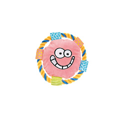 Мягкая игрушка для щенков Забавный Фрисби с канатом и пищалкой Imac Puppy Plush Frisbee Мягкая игрушка для щенков Забавный Фрисби с канатом и пищалкой Imac Puppy Plush Frisbee