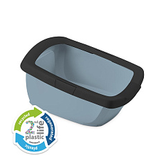 Туалет из вторичного пластика с высокими бортиками и ободком для котов Imac Funny Junior 2nd Plastic Life Туалет из вторичного пластика с высокими бортиками и ободком для котов Imac Funny Junior 2nd Plastic Life