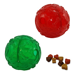 Игрушка для собак Рождественский Мячик для лакомств Christmas Snackball Nobby Игрушка для собак Рождественский Мячик для лакомств Christmas Snackball Nobby