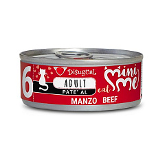 Безглютеновый консервированный беззерновой корм для котов Паштет из Говядины Disugual Mini Me Cat 96% Protein Beef Безглютеновый консервированный беззерновой корм для котов Паштет из Говядины Disugual Mini Me Cat 96% Protein Beef