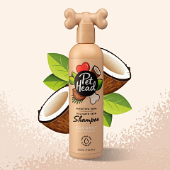 Заспокійливий зволожуючий шампунь для собак з чутливою та сухою шкірою Pet Head Sensitive Soul Shampoo