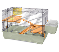 Двухэтажная клетка для кролика с террасой, миской и поилкой Imac Benny 100
