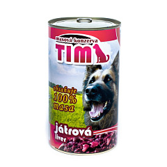 Консервированное мясо для собак Ассорти из Говядины и Печени FALCO TIM Dog 100% Meat Liver
