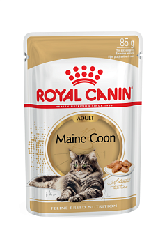 Вологий корм у соусі для дорослих котів та кішок породи Мейн Кун Royal Canin Maine Coon Adult Вологий корм у соусі для дорослих котів та кішок породи Мейн Кун Royal Canin Maine Coon Adult