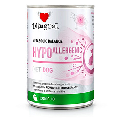 Вологий лікувальний корм для собак при алергії Паштет з Кролика Disugual Metabolic Balance Diet Dog Hypoallergenic Rabbit