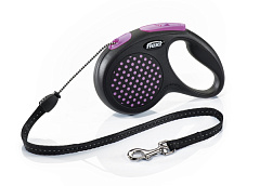 Поводок-рулетка для собак средних пород весом до 20 кг Flexi Design M Cord трос 5 m