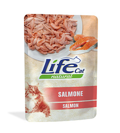 Влажный корм для кошек с Лососем Life Cat Natural Salmon