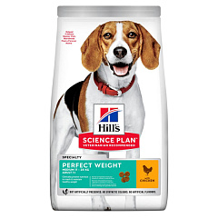 Hills Perfect Weight Medium Breed Сухий корм для підтримання ваги дорослих собак середніх порід, з куркою