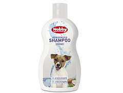 Шампунь для всіх порід собак з кокосовим маслом, має антибактеріальну зволожуючу дію Nobby Coconut Shampoo