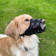 Регульований тканинний ветеринарний намордник для собак BullyBillows Fabric Safety-Emergency Muzzle Регульований тканинний ветеринарний намордник для собак BullyBillows Fabric Safety-Emergency Muzzle