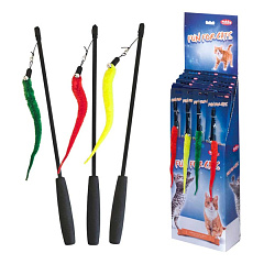 Удочка для котов ToyBox Плюшевый Червяк с колокольчиком Worm Rod Plush Nobby