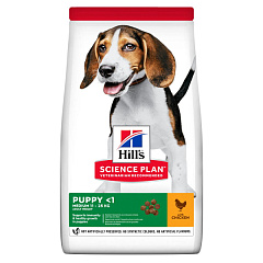 Сухой корм с курицей для щенков средних пород возрастом Hill's Science Plan Puppy Medium 11-25 kg Chicken