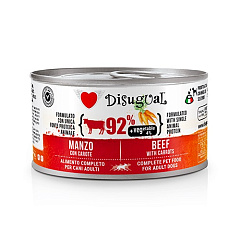 Монопротеїнова беззернова консерва для собак Паштет з Яловичини та Моркви Disugual Dog MonoProtein Vegetable 92% Beef & Carrots Монопротеїнова беззернова консерва для собак Паштет з Яловичини та Моркви Disugual Dog MonoProtein Vegetable 92% Beef & Carrots