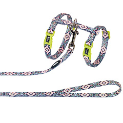 Анатомическая шлейка с поводком для кошек Восток Oriental Cat Harness Nobby Анатомическая шлейка с поводком для кошек Восток Oriental Cat Harness Nobby