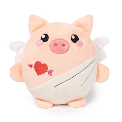 М'яка іграшка для собак Свинка-Купідон з пищалкою FuzzYard Plush Love Cu-pig