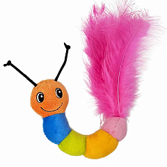 Мягкая игрушка для котов Гусеница с кошачьей мятой Caterpillar Plush Catnip Nobby