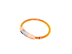 Светодиодный универсальный ошейник для собак LED Visible Plastic Collar Nobby