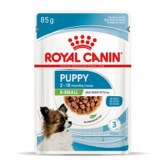 Влажный корм для щенков миниатюрных пород в возрасте от 2 до 10 месяцев Royal Canin X-Small Puppy