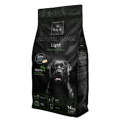 Сухий корм з куркою та рисом для собак схильних до зайвої ваги Rex Natural Range Light Chicken & Rice Сухий корм з куркою та рисом для собак схильних до зайвої ваги Rex Natural Range Light Chicken & Rice