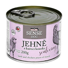 Консервоване м'ясо для собак з чутливим травленням Ягня з Куркою FALCO SENSE DOG 100% Meat Lamb & Chicken Консервоване м'ясо для собак з чутливим травленням Ягня з Куркою FALCO SENSE DOG 100% Meat Lamb & Chicken