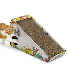 Картонна кігтеточка з котячою м'ятою та іграшкою для кішок Imac Catnip Isidoro Картонна кігтеточка з котячою м'ятою та іграшкою для кішок Imac Catnip Isidoro