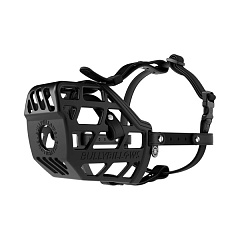 Антифрикционный эргономический намордник для собак BullyBillows Premium Comfort Muzzle Black