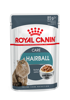 Влажный корм в соусе для предотвращения образования волосяных комочков в желудке взрослых кошек Royal Canin Hairball Care Gravy
