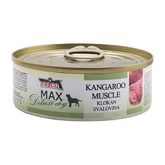 Консервированное мясо для собак Мясо Кенгуру без костей FALCO MAX Deluxe Dog 100% Meat Kangaroo Muscle