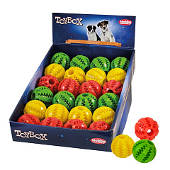 Жевательная игрушка для ухода за зубами собак и лакомств ToyBox Мяч TPR Dental & Snackball Nobby Жевательная игрушка для ухода за зубами собак и лакомств ToyBox Мяч TPR Dental & Snackball Nobby