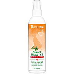 Успокаивающий спрей для собак и котов после укусов блох и клещей TropiClean Natural Flea & Tick Bite Relief Spray