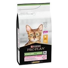 Сухий корм з куркою для стерилізованих кішок з чутливим травленням Purina Pro Plan Sterilised Adult 1+ Delicate Digestion Chicken