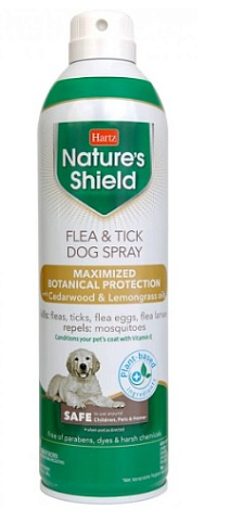 Антипаразитарний спрей для собак від бліх та кліщів Hartz Nature's Shield Flea & Tick Spray Dogs