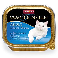 Консерва с лососем и креветками для кошек Animonda Vom Feinsten Adult Cat Salmon Shrimps Консерва с лососем и креветками для кошек Animonda Vom Feinsten Adult Cat Salmon Shrimps