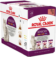 Набір вологого корму у соусі для котів стимулюючий рецептори Royal Canin Sensory Multipack Gravy Набір вологого корму у соусі для котів стимулюючий рецептори Royal Canin Sensory Multipack Gravy