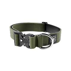 Профессиональный сверхпрочный ошейник для собак c усиленным замком BullyBillows Combat Collar No Handle 4 cm