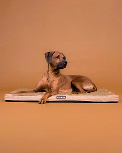 Ортопедичний охолоджуючий матрац для собак зі знімним чохлом PAIKKA Orthopedic Cooling Mattress Taupe