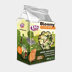 Лакомства для грызунов и кроликов Зеленые овощи LoLo Pets Bloomy Small Animals Green Vegetables
