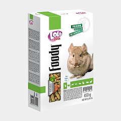 Полнорационный корм для шиншилл с натуральными витаминами LoLo Pets Foody Chinchilla